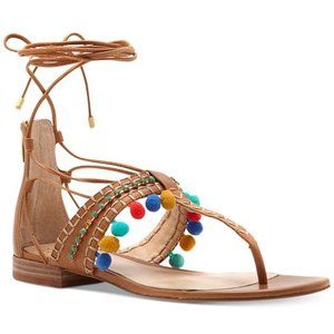Vince Camuto | Balisa Pom Pom Lace-Up Sandals